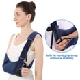 thumbnail image 3 of Velpeau Arm Sling with Waist Strap -Ventilated & Breathable Support Brace for Shoulder, Rotator Cuff, Elbow, Hand injury (Mesh-Blue, Right, Medium), 3 of 6