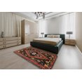 thumbnail image 4 of Ahgly Company Indoor Round Traditional Sienna Brown Persian Area Rugs, 4' Round, 4 of 6