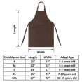 thumbnail image 2 of TOPTIE Kids Aprons with Pocket & Adjustable Strap, Child Chef Bib Apron for Kitchen Cooking Baking Painting-Coffee-XL, 2 of 8