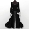 thumbnail image 1 of TIMIFIS Women's Renaissance Medieval Costume Dress Lace up Irish Over Long Dresses Cosplay Retro Gown SetFall/Winter, 1 of 3