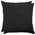 thumbnail image 2 of Decorative Cushion, Chenille, Black 2-pack 20X20, 2 of 5