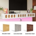 thumbnail image 4 of FloatiCasa 70" Floating TV Stand Wall-Mounted, Fully Assembled, for TVs up to 75", High Gloss Entertainment Center, 4 of 14