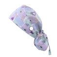 thumbnail image 3 of Bonnet de Sarrau avec Boutons, Bonnet Bouffant avec Bande Anti-Sueur pour Femmes et Hommes, 3 of 3