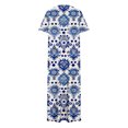 thumbnail image 4 of Ovzne Robes Grande Taille pour Femmes aux Formes Robe pour Femme Robe Unie Ample Décontractée Mode Robe à Manches Longues Robe à Col à Manches Longues pour Femmes Robe Maxi Grande Taille à Manches Longues Pr, 4 of 6