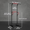 thumbnail image 3 of Soozier Power Tower Pull Up Bar Dip Station for Home Office Gym Multi-Function Workout Equipment, 3 of 10