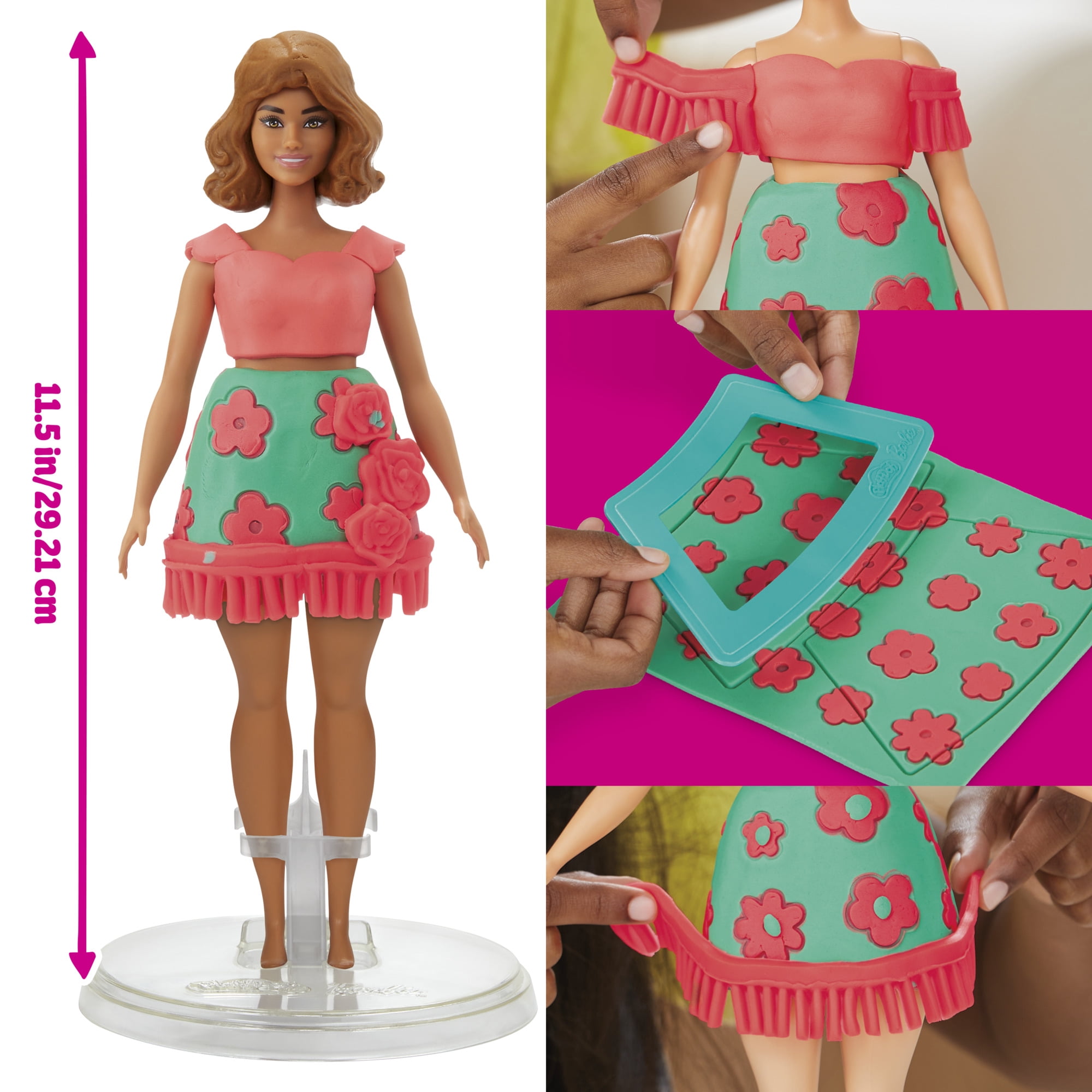 Play-Doh Barbie Fleurons et franges, coffret de pâte à modeler