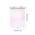 thumbnail image 3 of JZCHUNTOY Rideau Pare-Soleil Rétractable, Pare-Soleil à Double Usage pour Maison et Voiture, Store Enrouleur Isolant Thermique avec Protection UV, Installation Facile et Ajustable pour Fenêtre de Voiture, Balcon, Patio, 3 of 6