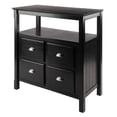 thumbnail image 1 of Winsome Timber Buffet Cabinet, Sideboard, Black - 20236, 1 of 8