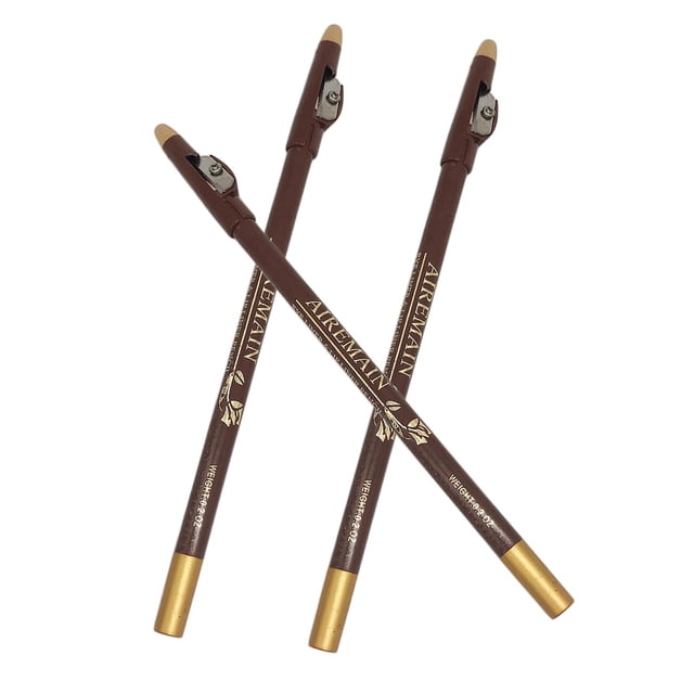 STARTIST 3pcs Barber Pencils Tools for Making Beard Mustache Eyebrow Arches Light Brown