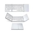thumbnail image 1 of Wireless BT Keyboard Mini Folding Keyboard Portable Ultra Slim BT Keyboard with Touchpad for Windows/Android/iOS, 1 of 8