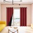 thumbnail image 3 of Modern Thermal Insulated Room Darkening Curtains For Living Room And Bedroom Noise Reducing Window Drapes In Solid Design, 3 of 4
