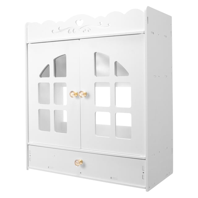 OUNONA Armoire de Rangement Murale pour Salle de Bain avec Conception à Plusieurs Couches Plastique Lot de 1