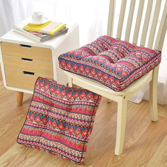 Coussin de Sol Carré, Coussin d'Assise Épais, Rembourrage Doux, Design Moderne, pour Chambre Salon, Coussin Décoratif, Housse de Balcon de Jardin Hzhnb / Polyester, Rouge
