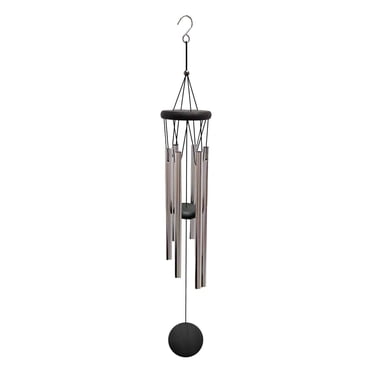 Windchimes Outdoors Deep Tones Wind Chimes Outdoor Deep Tone, Wind Chime Outdoor Sympathy Wind-Chime with 6 , Elegant Chime for Garden Patio Black Windchimes Outdoor Garden Wind Chimes