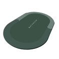thumbnail image 1 of GROWTH TANK Super Absorbent Bathroom Rug Quick Dry Washable Diatomite Easy to Clean Bath Mat Oval Green L, 1 of 7