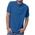 thumbnail image 1 of Basico Polos à Col (Bleu) pour Femmes 100 % Coton Manches Courtes Polos de Golf pour Hommes, 1 of 3