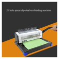 thumbnail image 3 of 21-hole Manual Punching And Binding Machine Thick Comb Type A4 Paper Document Apron Clip Binding Machine SD-220, 3 of 5