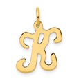 thumbnail image 1 of Diamond2Deal 14K Pendentif Initiale Lettre K en Or Jaune pour Femmes, 1 of 6
