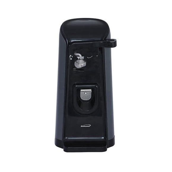 Cookhouse Ouvre-Boîte Électrique Haut avec Aiguiseur de Couteaux et Ouvre-Bouteille, Noir