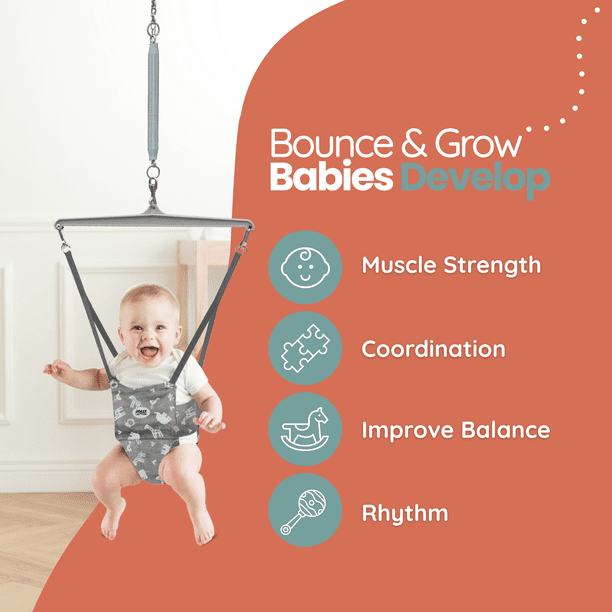 Jolly Jumper Elite – Original Baby Exerciser with Super Stand