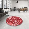 thumbnail image 4 of Ahgly Company Tapis Rectangulaire Lavable en Machine Intérieur Transitionnel Rouge Pastel Rose, 3 Pieds x 5 Pieds, 4 of 7