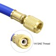 thumbnail image 3 of Unique Bargains 1.5m 1/4 SAE Thread 500PSI Refrigeration Tube Charging Hose Tube Blue, 3 of 4
