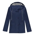 thumbnail image 3 of AherBiu Manteau de Pluie pour Femme avec Capuchon, Coupe-Vent Léger Ajustable, Imperméable, Randonnée, Voyage, Vêtement d'Extérieur, 3 of 5
