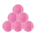 thumbnail image 3 of S SERENABLE 6Pcs Tennis Balls Practicing Workout Wear Resistant for Games Outdoor Indoor Pink, 3 of 9