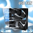 thumbnail image 2 of Lttoisl Quiet USB Cooling Fan for PC Computer Case, 5V Sleeve Bearing Cooler with 9 Blades, Optimal Airflow for DIY Electronics & Product Ventilation, 2500RPM 22CFM, 2 of 8
