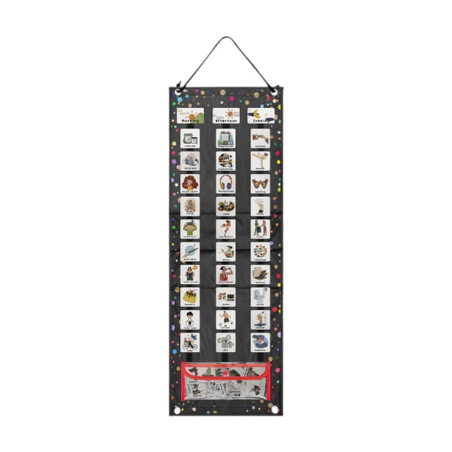 Lipstore Tableau de Planification Visuelle pour Enfants Matériel d'Apprentissage Multi-Usage pour Fournitures Pédagogiques