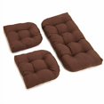 thumbnail image 2 of U-Shaped Twill Tufted Settee Cushion Set (Set of 3), 2 of 3