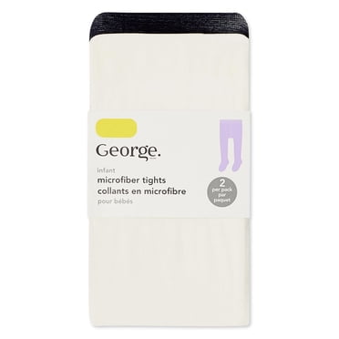 Lot de 2 paires de collants en mélange de coton George pour bébés filles