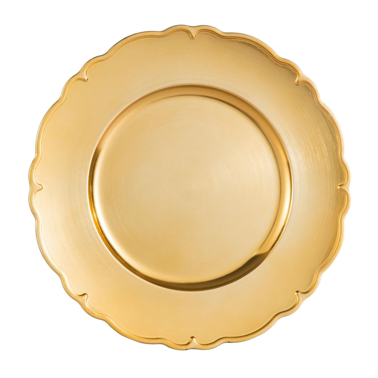 Assiette de présentation 33cm Holiday Time de couleur Or