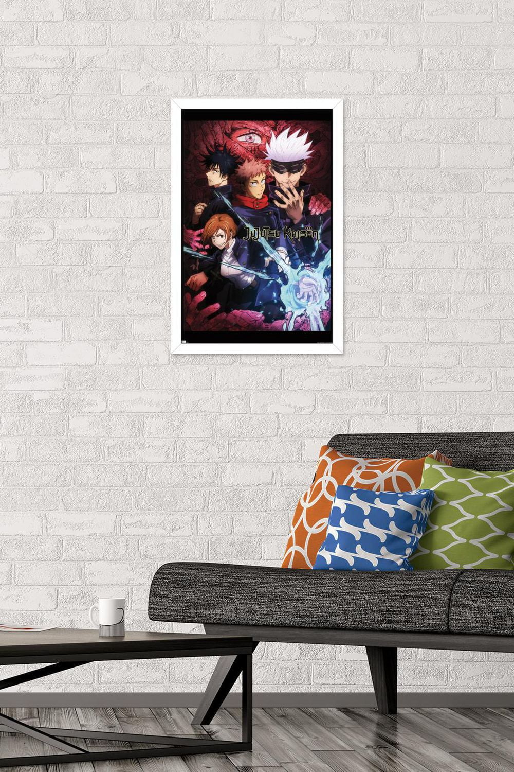 Jujutsu Kaisen - One Sheet English Wall Poster with Push Pins, 22.375" x 34"