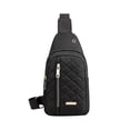 thumbnail image 2 of Chmadoxn Office Storage & Organization,Closet Organizers and Storage, Fashionable Embroidery Diamond Shoulder Bag Large Capacity Watertight Backpack With Data Hole shoulder messenger pouch, 2 of 6
