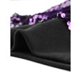 thumbnail image 5 of INSPIRE CHIC Blouson Bomber Court à Paillettes Scintillantes avec Fermeture Éclair pour Femme Violet G, 5 of 5