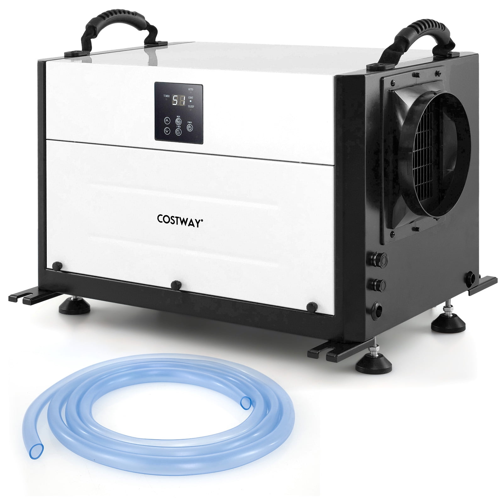 Costway 192 Pint Crawl Space Dehumidifier Commercial Dehumidifier with 3 Modes & 24H Timer 2,600 Sq. ft Coverage Area White