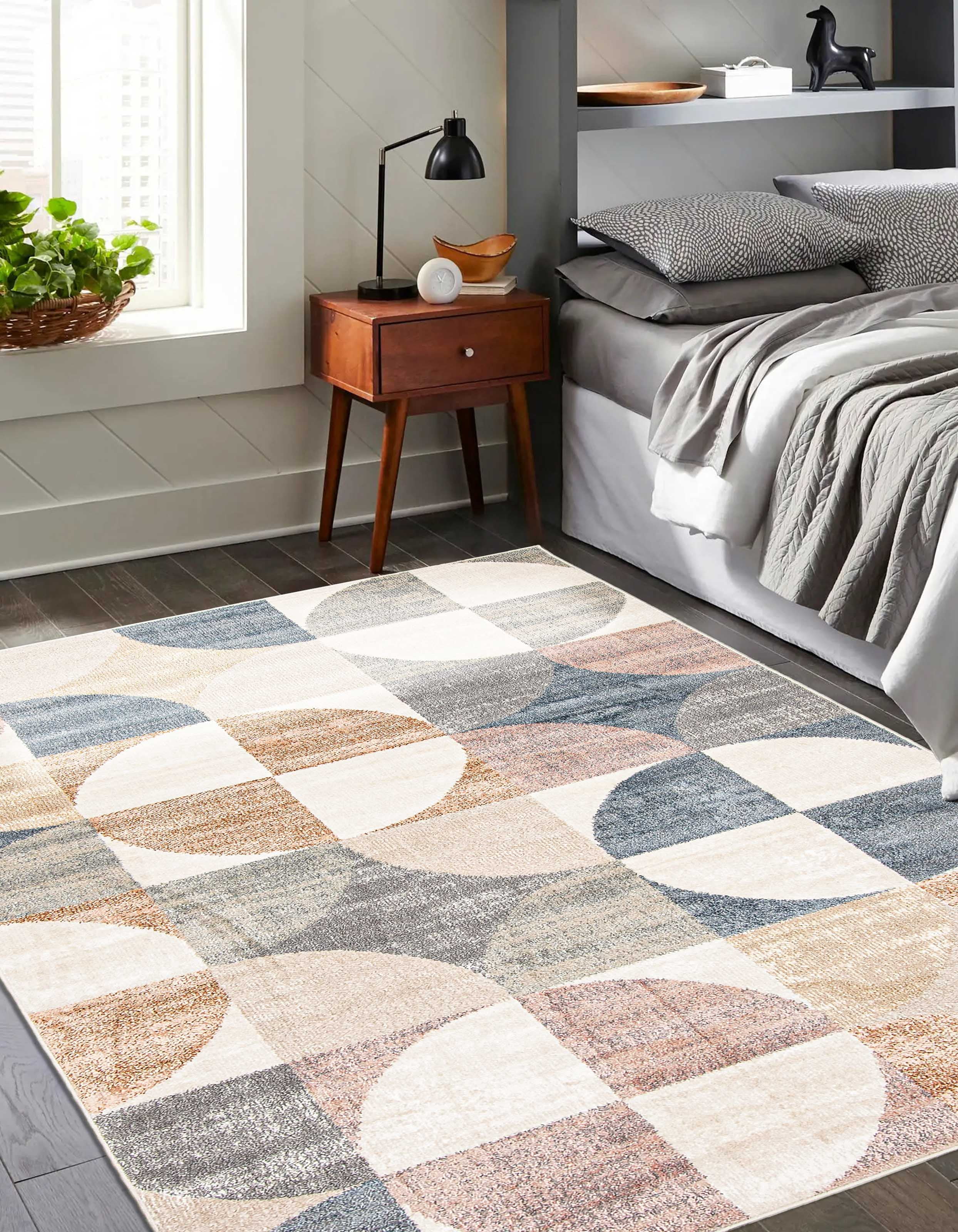 ECARPET Bennett Tapis Contemporain / Moderne pour Salon, Chambre, Salle A Manger, Entrée, Couloir et Plus Encore.