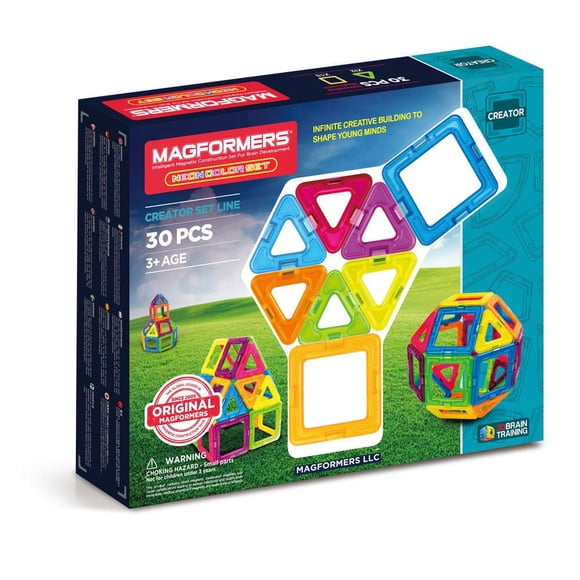 Magformers Ensemble Neon avec 30 pièces