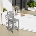 thumbnail image 2 of Costway Outdoor 4pcs HDPE Bar Stool Patio Tall Chair Backrest Footrest All Weather Navy, 2 of 8