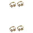 thumbnail image 2 of maskred Two Size Options For These Stunning Silver Earrings Llightweight And Gift Gold 10MM 2Set, 2 of 6