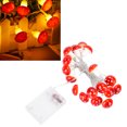 thumbnail image 4 of Muschroom Light String, 20 Red Cute Mushrooms Decoration String Light Battery Box Power Supply  For Christmas Indoor Outdoor Decoration, 4 of 8