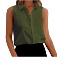 thumbnail image 1 of BVOFAR Women's Sleeveless Button Down Shirts Solid Color Casual Collared Tank Tops Work Business Blouses S-XXL, 1 of 8