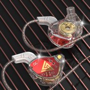 Meitianfacai In Ear Sports Earbuds Wired with Microphone, Sweatproof Wrap Around Earphones with Over Ear Hook, Running Headphones for Workout Exercise Gym