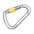 thumbnail image 3 of maskred Carabiner Wear-Resistant Simple Operation Smooth Surface High Strength Colourful Caribeener Clips Good Dimensional Stability Silver 1Set, 3 of 6