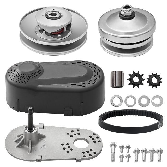 KFFKFF Drive Clutch, 2-8HP Engine, 2000 RPM High-Strength Drive Clutch with Asymmetric Designed Wheels & Robust Rubber Belt, Sturdy & Durable Clutch