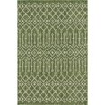 thumbnail image 1 of Unique Loom Tapis Géométrique en Treillis Extérieur 4' x 6' Rectangle Vert/ivoire, 1 of 1