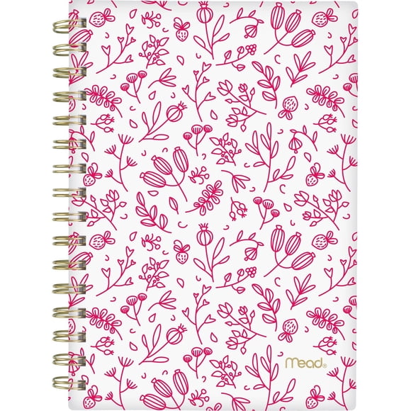 Mead® Undated Pink Floral Small Daily Planner