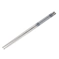 thumbnail image 3 of Ynlkorvg Tableware 1Pair Length White Flower Pattern Stainless Steel Chopsticks Pair New, 3 of 3