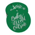 thumbnail image 1 of Inkdotpot Silver Foil Paper Hang Tags Baby It's Cold Outside Baby Shower Favor Tags 50 Pieces, 1 of 6